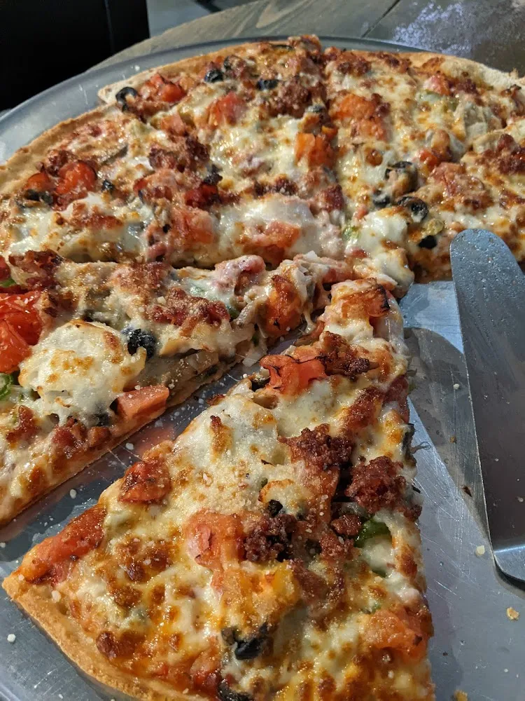 Vegetarian Pizza with Bacon